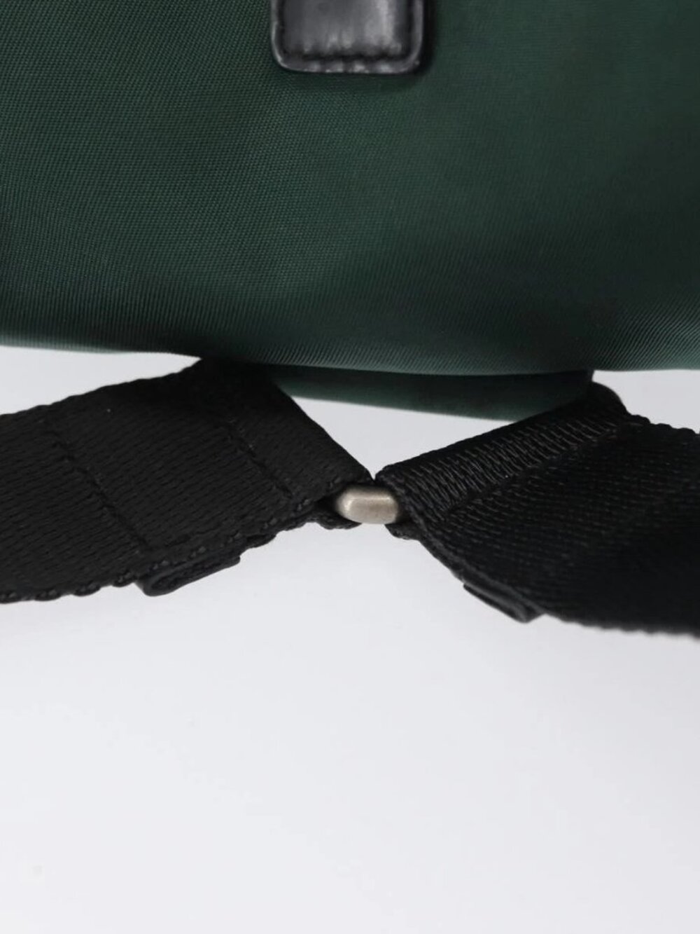 PRADA Backpack Nylon Green Silver Auth ki6395 - Picture 9 of 15